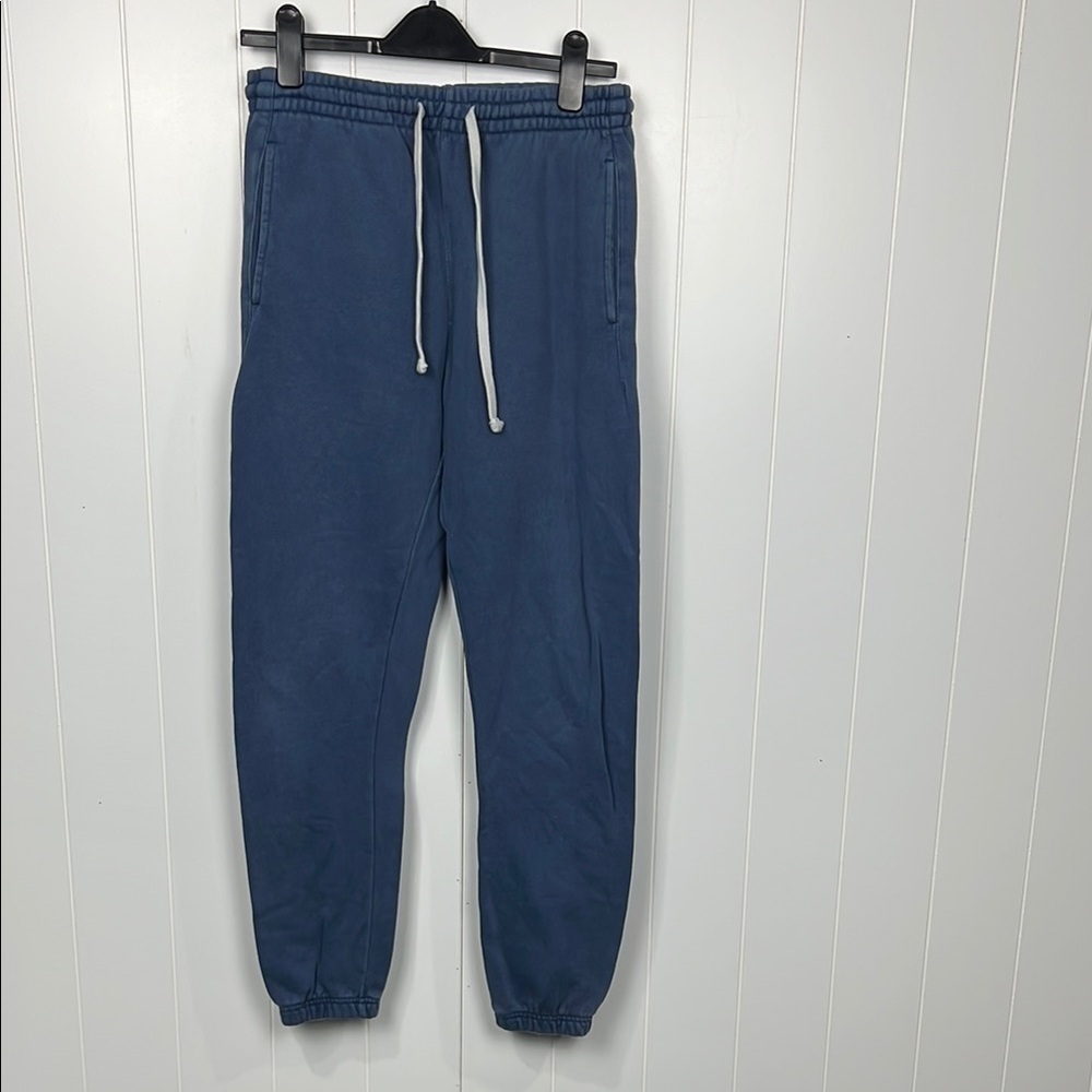 PacSun Womens Joggers S blue/Gray Stretch Waistband w/Drawstring Pockets Soft